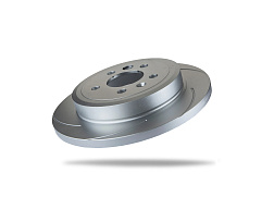 Pedders Drážkovaný brzdový kotouč s povrchovou úpravou Geomet