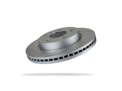 Pedders Slotted Geomet Coated Rotor