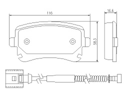 Pedders SportsRyder EURO kevlar-keramické brzdové destičky (včetně senzoru)