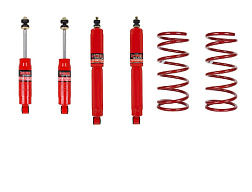 Pedders zvýšený podvozek 1,5 palce. Bez torzních tyčí. Mitsubishi Pajero & Shogun NH až NL SWB