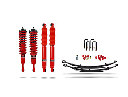 Pedders zvýšený podvozek 44 mm. Vylepšený komfort, smontované přední tlumiče. Toyota Hilux MK8