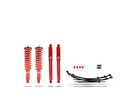 Pedders 1.75palcový zvýšený podvozek. S vylepšeným komfortem a smontovanými tlumiči Foam Cell. Isuzu D-Max