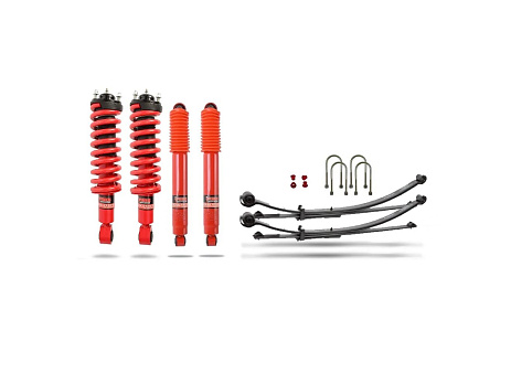 Pedders Extra Heavy Duty Load Carrying and Towing Suspension Kit. With Assembled Struts and Parabolic Leaf Springs. For Ford Ranger, PX MkIII