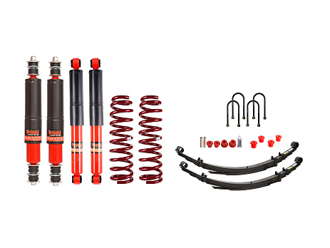 Pedders 2 Inch Suspension Lift Kit with Heavy Duty Front and Mining Spec Shocks