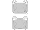 Ferodo RACING DS1.11 ZADNÍ brzdové destičky EVO 6-9, WRX STi 01 >, 350Z