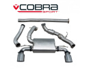 COBRA Sport Turbo Back výfuk pro Ford Focus RS MK3 2015+ 