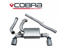 COBRA Sport Cat Back výfuk pro Ford Focus RS MK3 2015+ (s regulací)