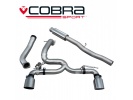 COBRA Sport Cat Back výfuk pro Ford Focus RS MK3 2015+ (s regulací)