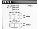 HAWK DTC-30 PŘEDNÍ brzdové destičky Subaru Impreza GT / WRX < 07