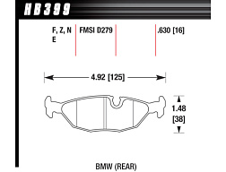 HAWK brzdové destičky - Street Race