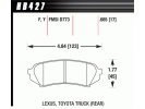 HAWK LTS ZADNÍ brzdové destičky Toyota Land Cruiser 100 98 - 07