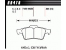 HAWK HP Plus ZADNÍ brzdové destičky MAZDA 3 MPS