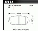 HAWK HPS ZADNÍ brzdové destičky Mazda MX-5
