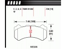 HAWK HP Plus PŘEDNÍ brzdové destičky NISSAN GTR R35
