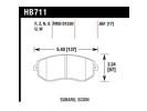 HAWK HPS PŘEDNÍ brzdové destičky Subaru BRZ, Toyota GT-86