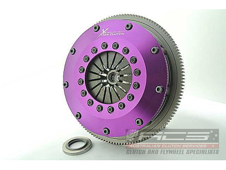 Xtreme Performance - 200mm Rigid Ceramic Twin Plate Clutch Kit Incl Flywheel 1200Nm