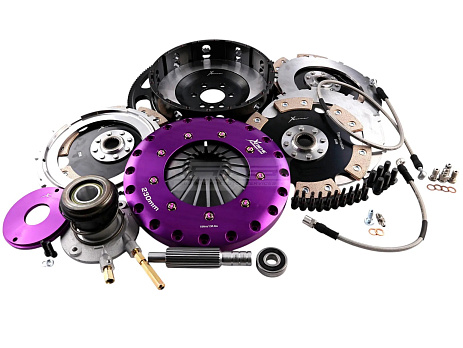 Xtreme Clutch 230mm tuhá keramická třílamelová spojková sada včetně setrvačníku a CSC