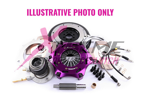 Xtreme Performance - 184mm Rigid Ceramic Twin Plate Clutch Kit Incl Flywheel & CSC 1220Nm