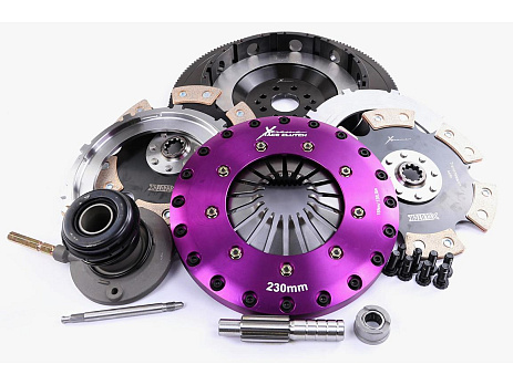 Xtreme Performance - 230mm Rigid Ceramic Twin Plate Clutch Kit Incl Flywheel & CSC 1800Nm