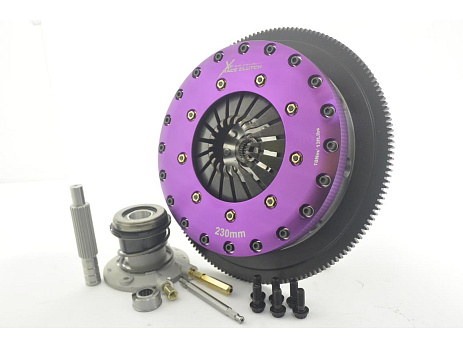 Xtreme Performance - 230mm Organic Twin Plate Clutch Kit Incl Flywheel & CSC 1200Nm