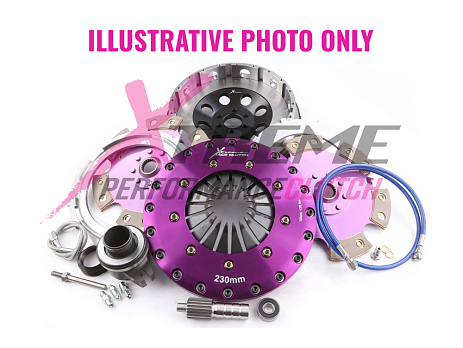 Xtreme Performance - 230mm Rigid Ceramic Twin Plate Clutch Kit Incl Flywheel & CSC 1800Nm