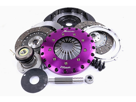 Xtreme Performance - 230mm Organic Twin Plate Clutch Kit Incl Flywheel & CSC 1200Nm