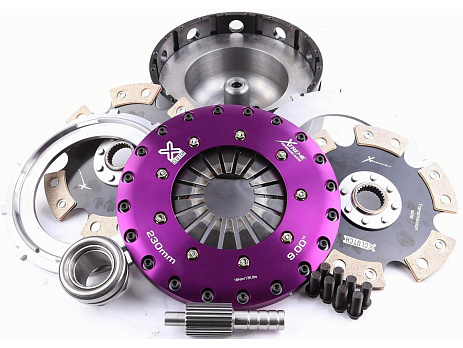 Xtreme Performance - 230mm Rigid Ceramic Twin Plate Clutch Kit Incl Flywheel 1800Nm