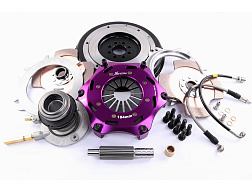 Xtreme Performance - 184mm Rigid Ceramic Twin Plate Clutch Kit Incl Flywheel & CSC 1220Nm