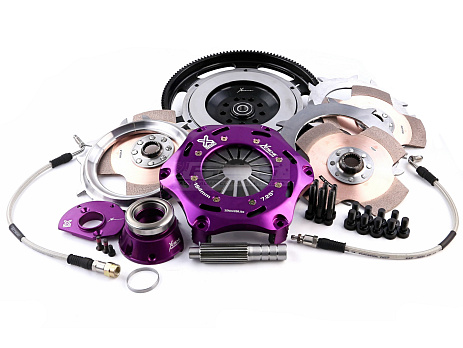 Xtreme Performance - 180mm Rigid Ceramic Triple Plate Clutch Kit Incl Flywheel & CSC