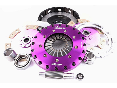 Xtreme Performance - 230mm Rigid Ceramic Twin Plate Clutch Kit Incl Flywheel 1800Nm