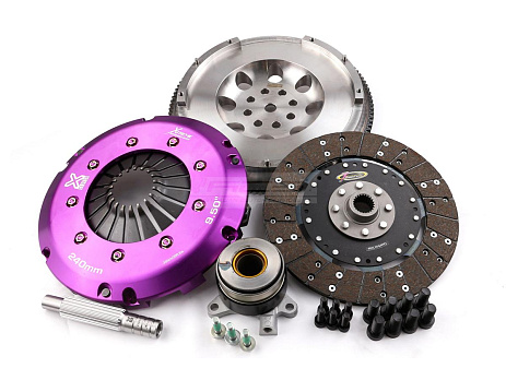Xtreme Clutch spojková sada – Xtreme Performance HD tuhá organická včetně setrvačníku a CSC – přestavba na pevný setrvačník výrazně zvyšuje hluk a vibrace – 600 Nm