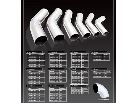 Xforce 2.5" vnitřní průměr, 60° ohyb