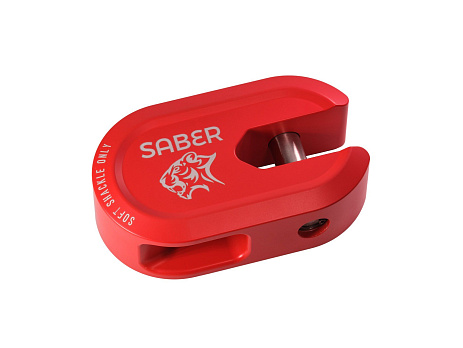 Saber 7075 hliníkový krátký navijákový šekl – Cerakote červený