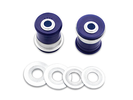 SuperPro sada vnitřních silentbloků předního řídicího ramene – vyosené (80 duro/ShA)