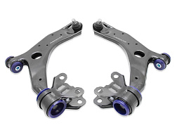 SuperPro sada předních spodních řídicích ramen Mazda3 10-14 s SP silentbloky (80 duro/ShA)