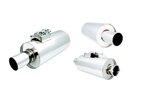 Xforce Kulaté tělo 7.5" x 15" (19,05cm x 38,1cm) středový vstup/středový výstup 3.5" příruba, 3.5" jednoduchý výstup