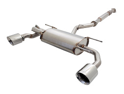 Xforce 2.5" cat-back systém, 304 nerezová ocel SUBARU BRZ, Toyota GT-86