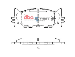 Brzdové destičky DBA Street Series EV Toyota Corolla Hybrid 2010 On / Lexus ES300h Hybrid 2013 / Daihatsu Altis Hybrid 2013 On F