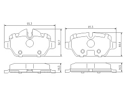 Pedders SportsRyder EURO kevlar-keramické brzdové destičky