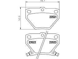 Pedders brzdové destičky