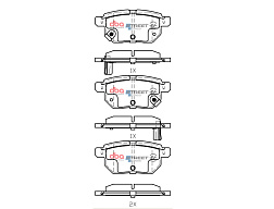 Brzdové destičky DBA Street Series EV Toyota Aqua Hybrid 2011 On / Corolla Hybrid 2019 On / Vitz Hybrid 2017 On / Lexus R