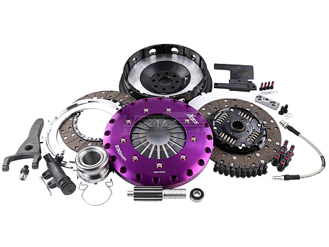 Spojková sada Xtreme Clutch - 230mm Sprung hub Organic Twin Plate včetně setrvačníku 1000Nm
