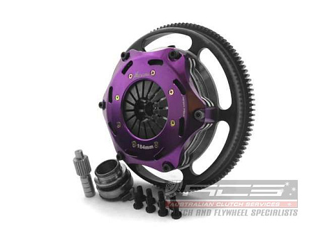 Spojková sada Xtreme Clutch - 184mm Rigid Ceramic Twin Plate včetně setrvačníku 1220Nm