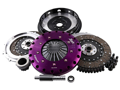 Spojková sada Xtreme Clutch - 230mm Organic Twin Plate včetně setrvačníku 1200Nm