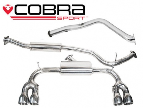 COBRA Sport Turbo Back výfuk pro Subaru Impreza WRX STi 2008-2012 ( bez katalyzátoru)