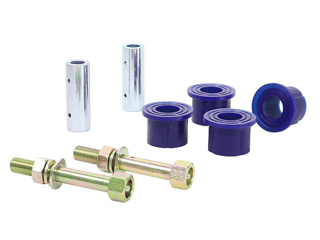 SuperPro sada silentbloku a čepu oka přední pružiny (80 duro/ShA)