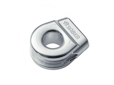 SABER 6061 hliníkový spojený navijákový thimble NOVÝ DESIGN – leštěná slitina