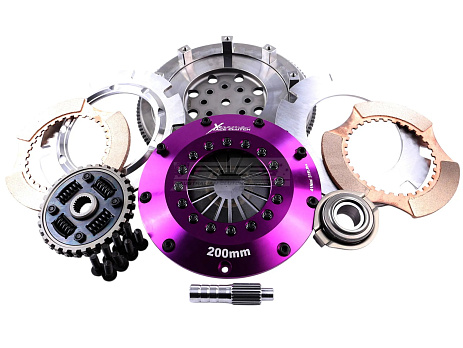 Spojková sada Xtreme Clutch - 200mm Ceramic Twin Plate včetně setrvačníku 1200Nm