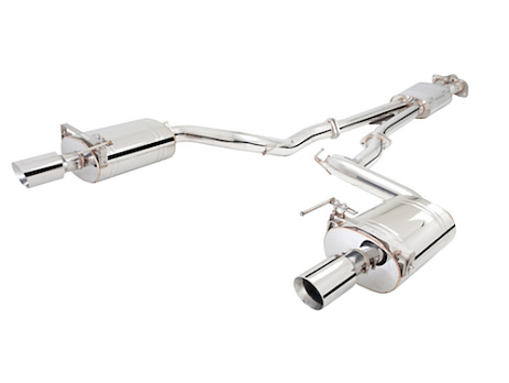 Xforce 2.5" cat-back výfukový systém, 304 nerezová ocel Ford Mustang ecoboost 2014-2017