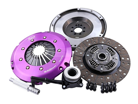 Spojková sada Xtreme Clutch Organic zesílená včetně setrvačníku a CSC 600 Nm – konverze na jednohmotový setrvačník